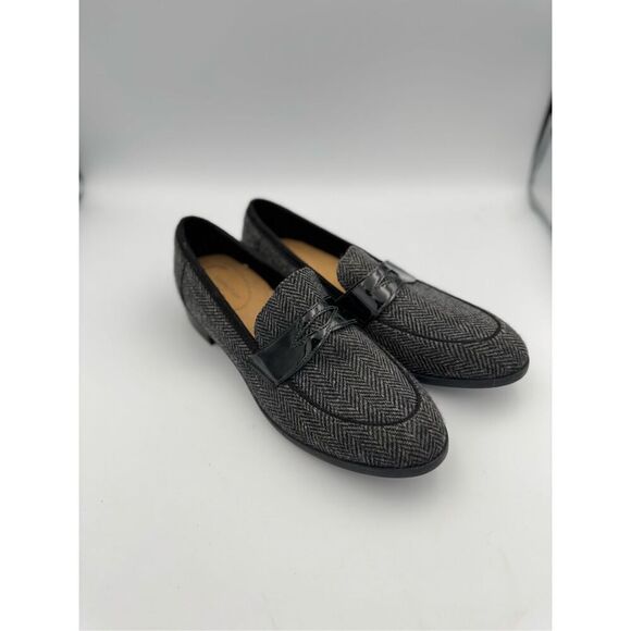 Clarks Trish Rose Loafer Gray Herringbone Size 9 1/2 NWOT - Picture 3 of 9